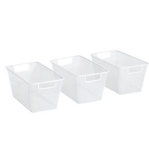 🤍▪️Juicy Couture ▪️3 Pk Metal Mesh Storage Bins with Cut Out Carry Handles
